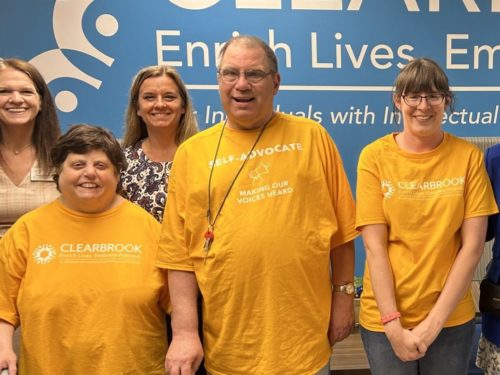 self advocates stand together for group photo